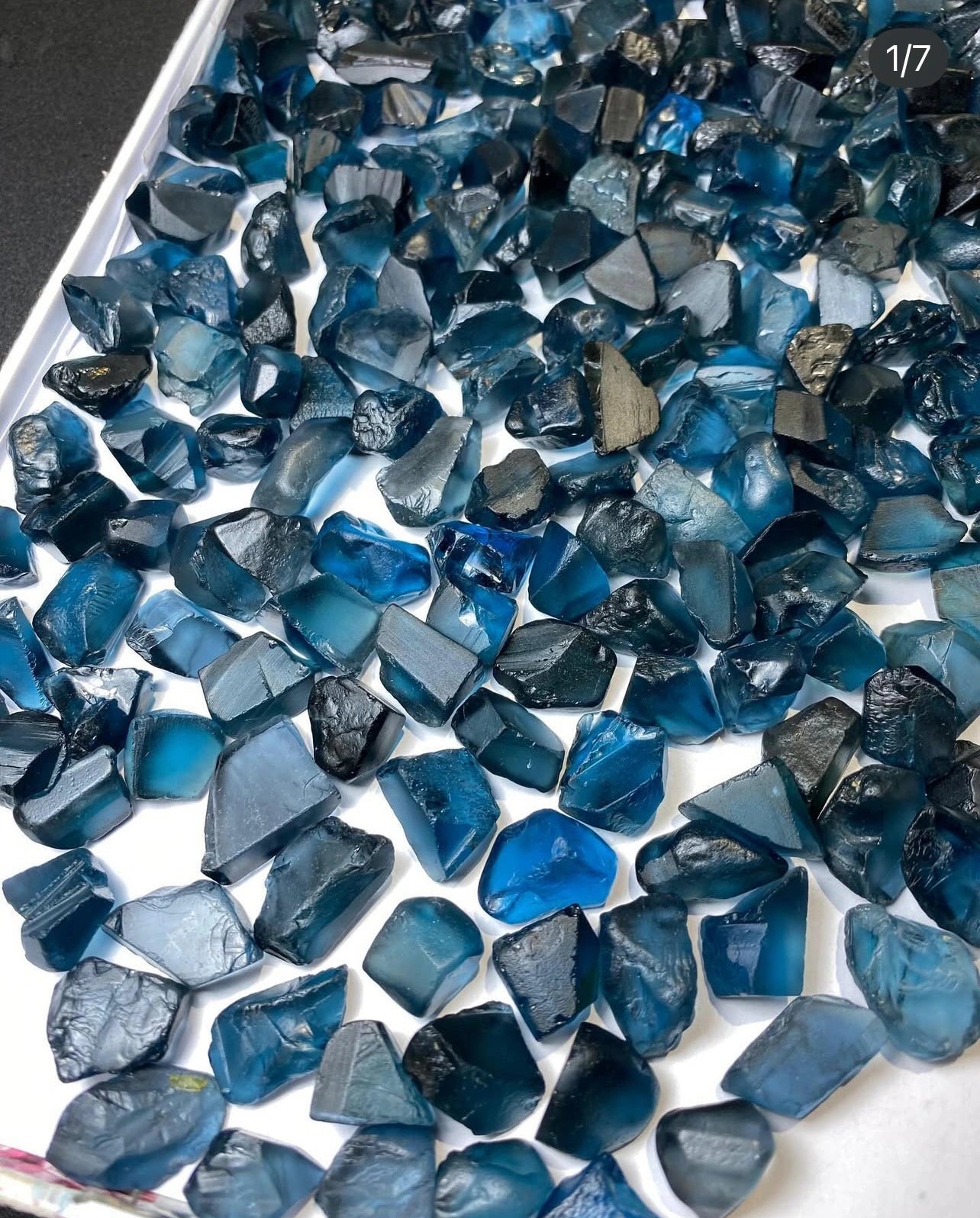 Deals of Raw London Blue Topaz for Faceting