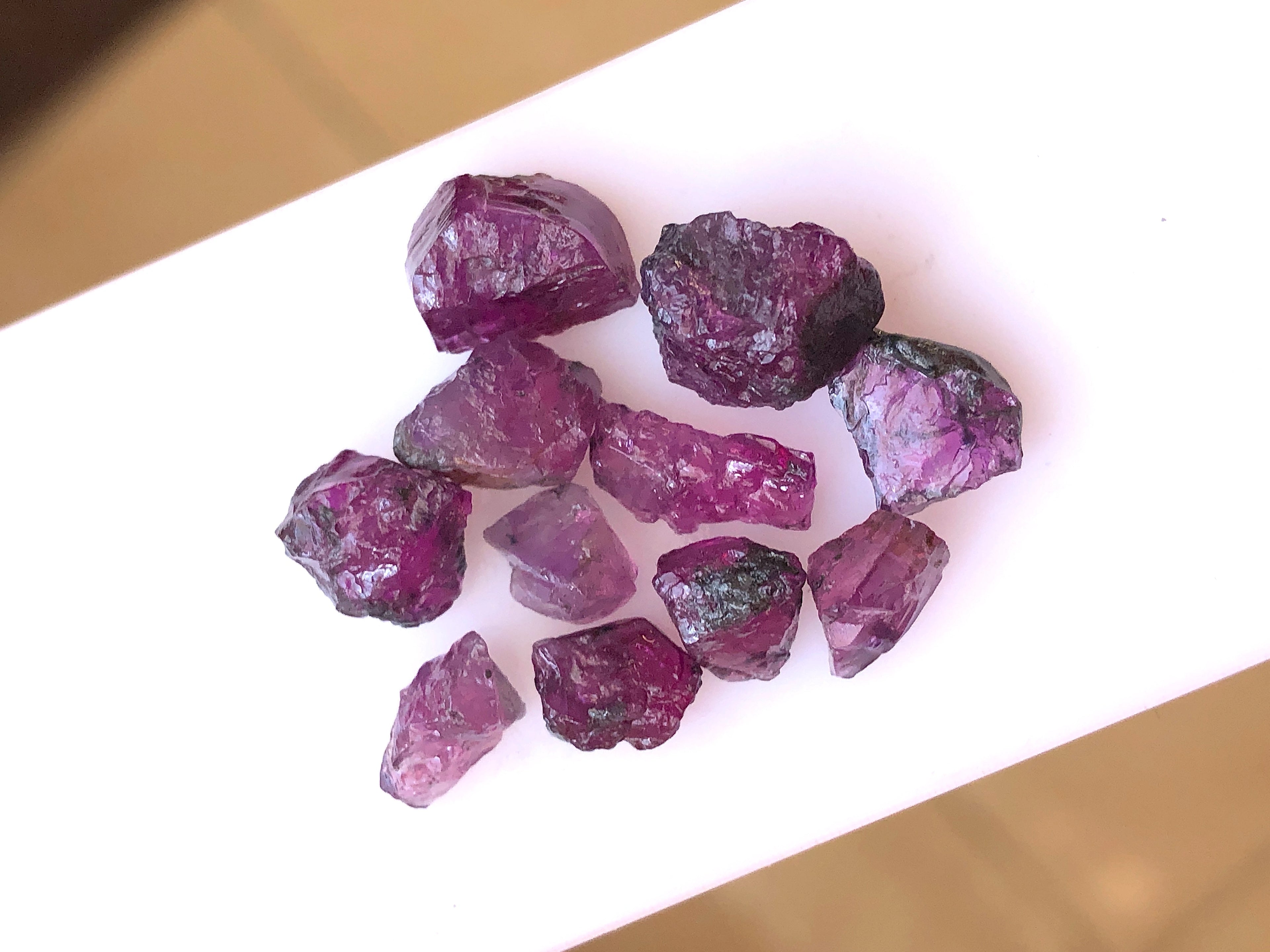 21 carats Pinkish Purple Kashmir Sapphires Rough