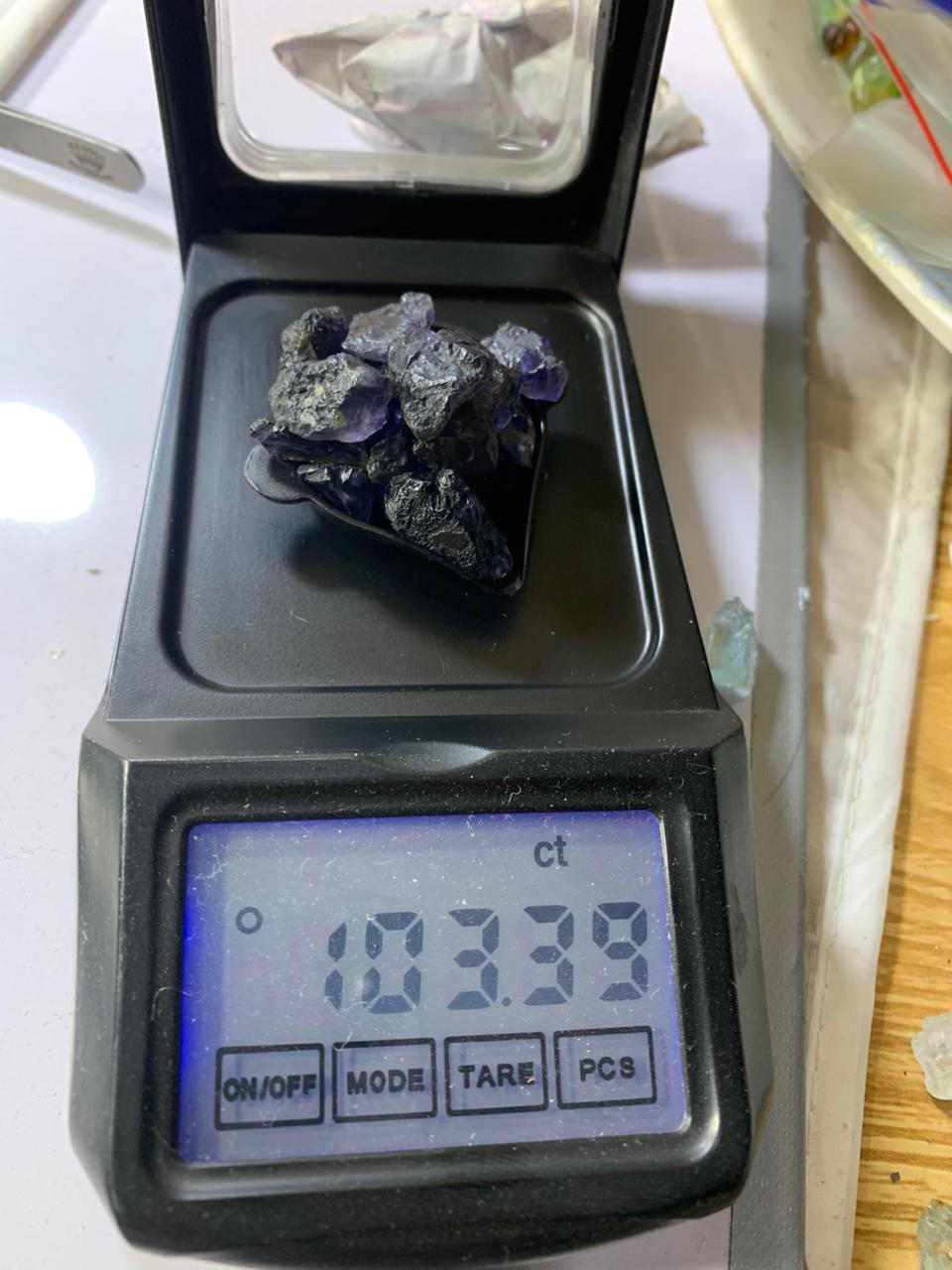 Check Out The Weight Of Rough Iolite Gemstones