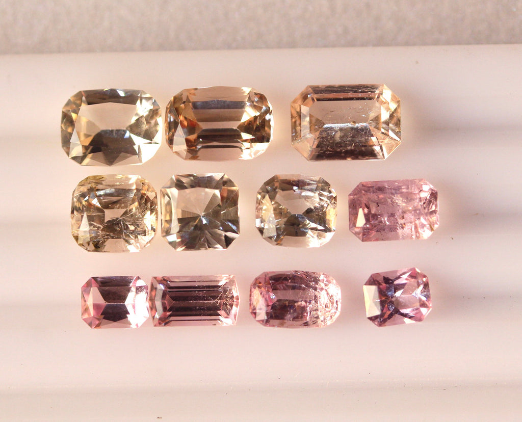 Emerald Cut Rare Katlang Pink Golden Topaz Deal