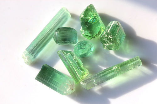 facet grade rough tourmaline