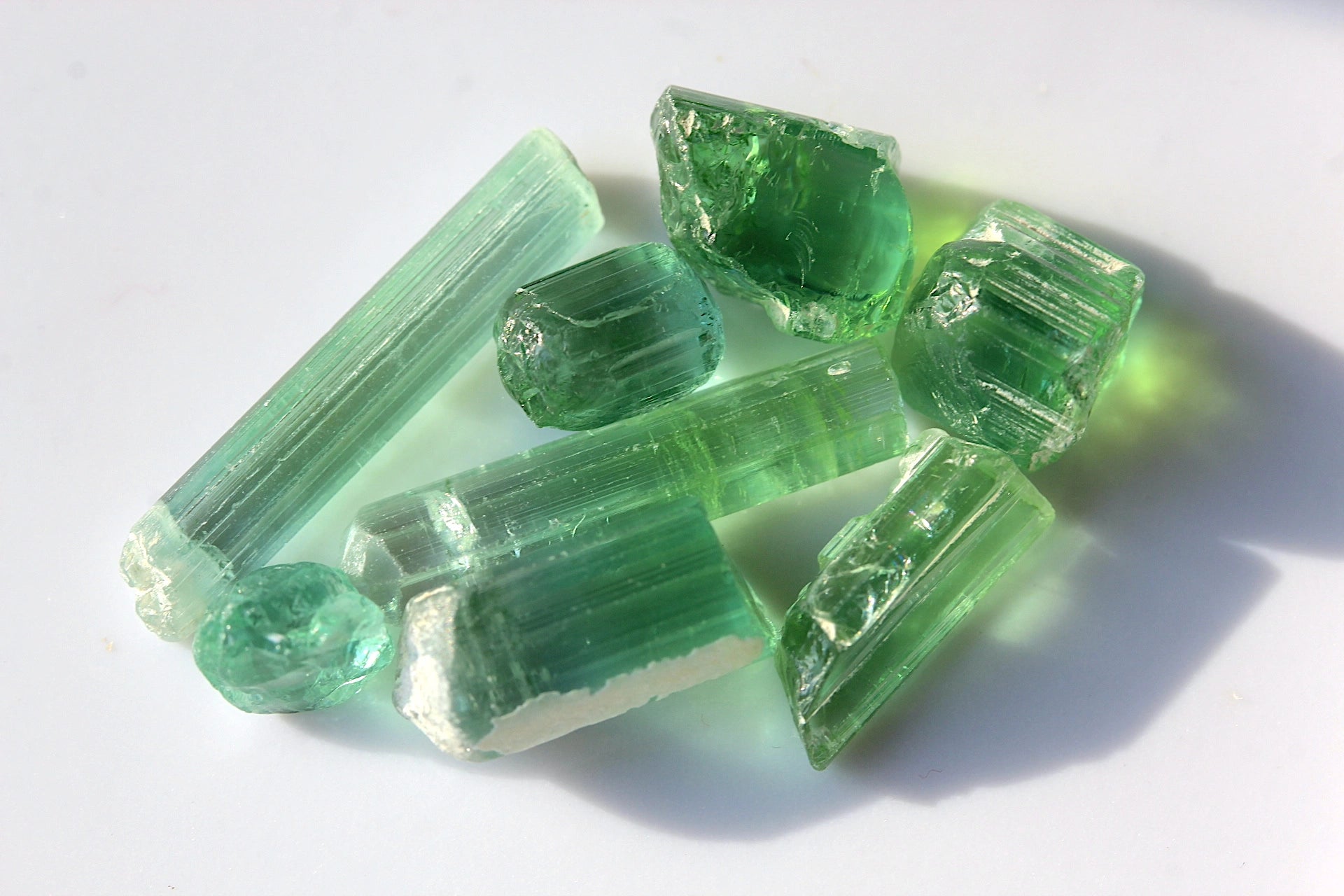 rough tourmaline faceting