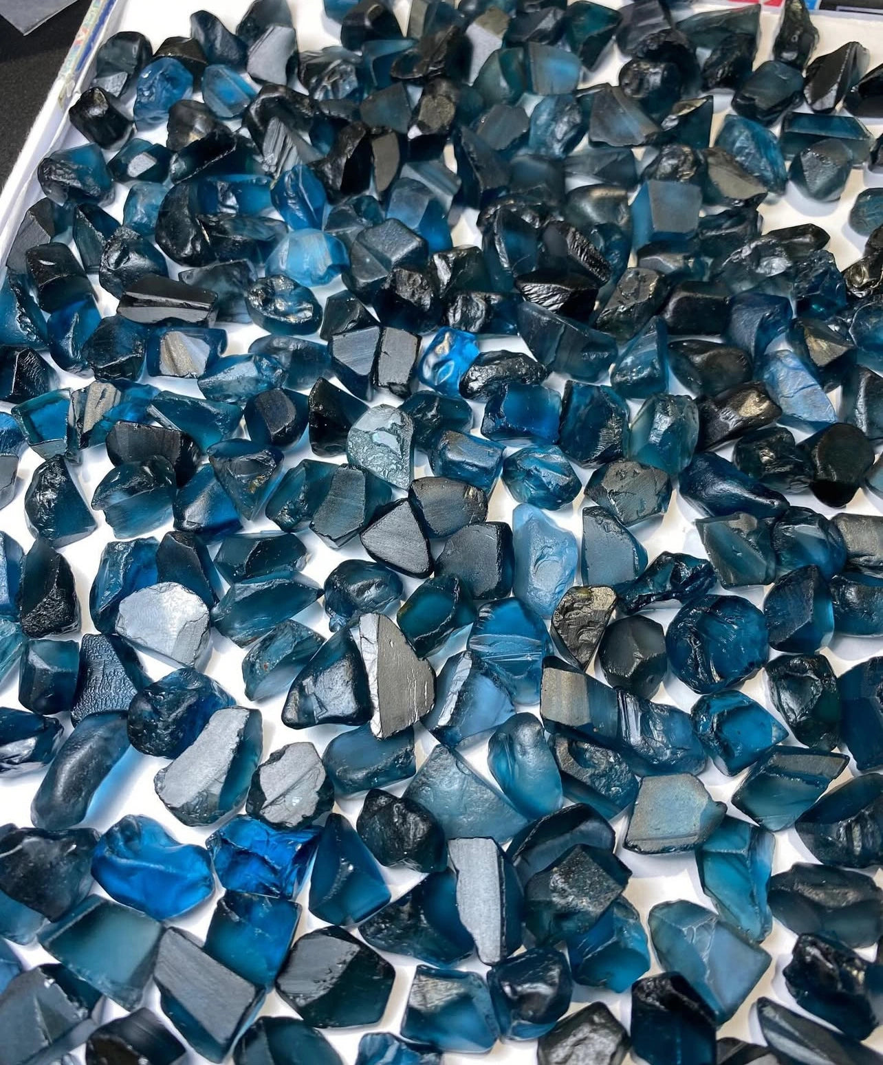 Deals of Raw London Blue Topaz for Faceting