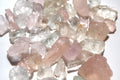Cut and make morganite rose gold jewelry