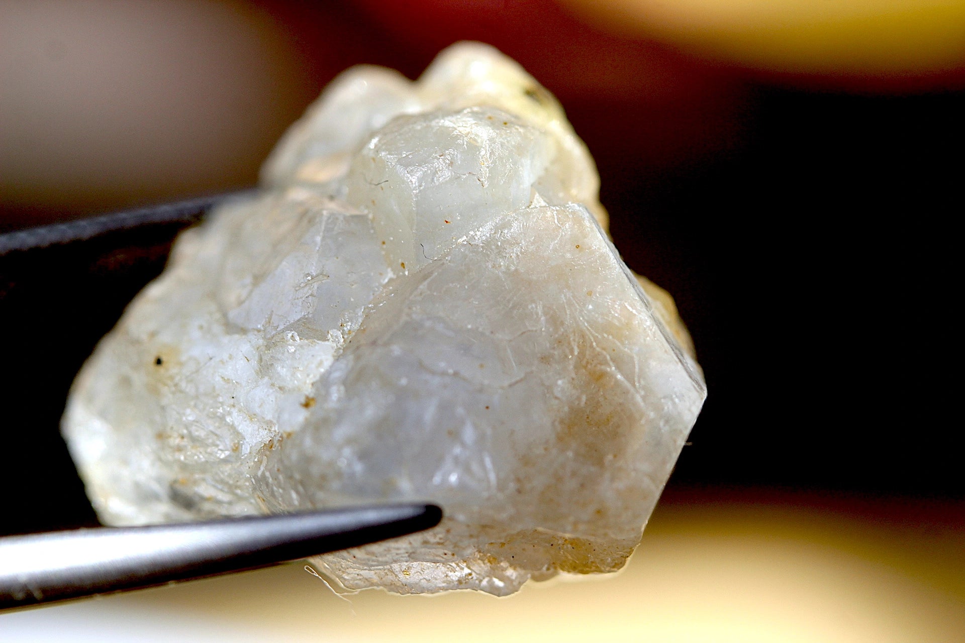 Real white hackmanite crystal for sale