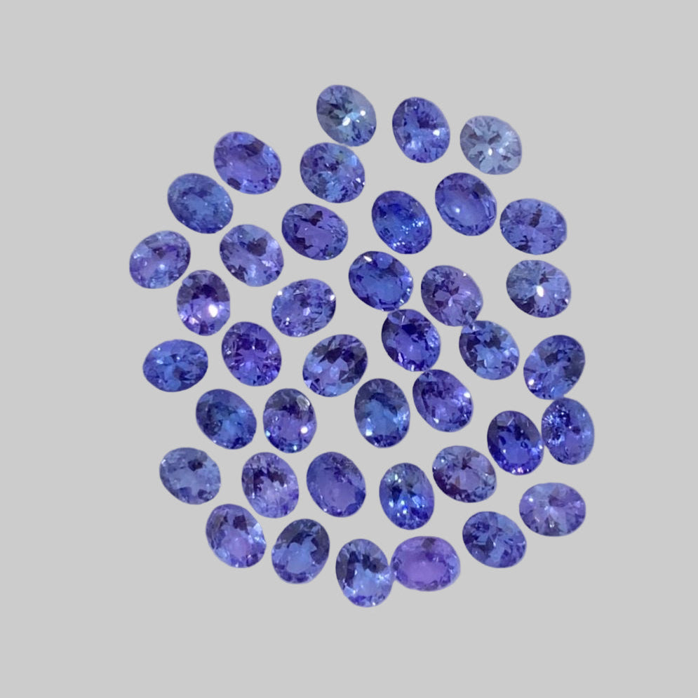 20 Carat Calibrated Oval Shape Tanzanite Loose Stone Parcel