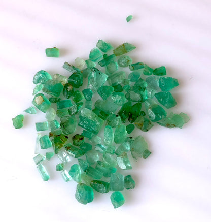 40 carats Rough Green Panjshir Emeralds Lot
