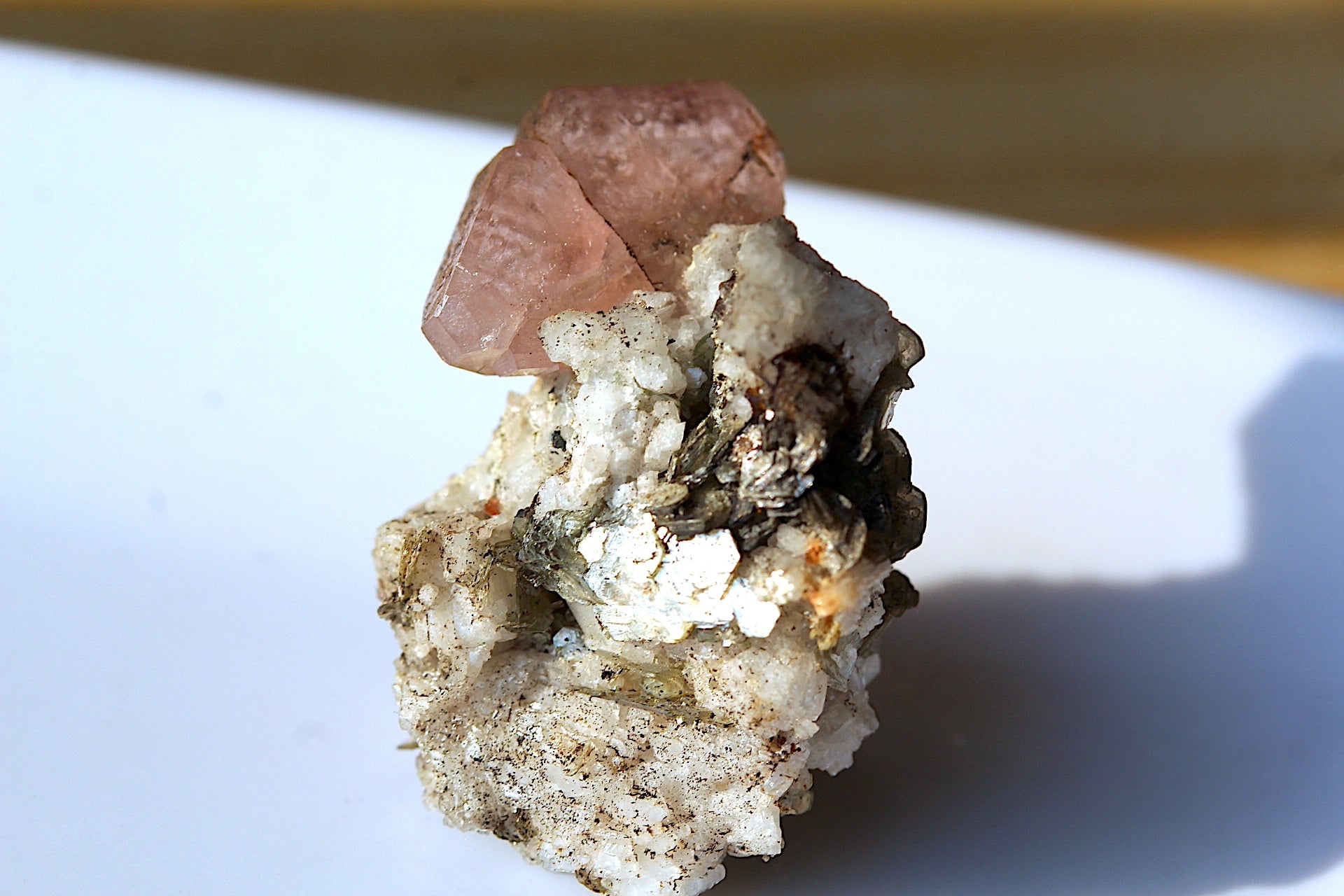 12.3 Grams Rare Pink Apatite with Mica