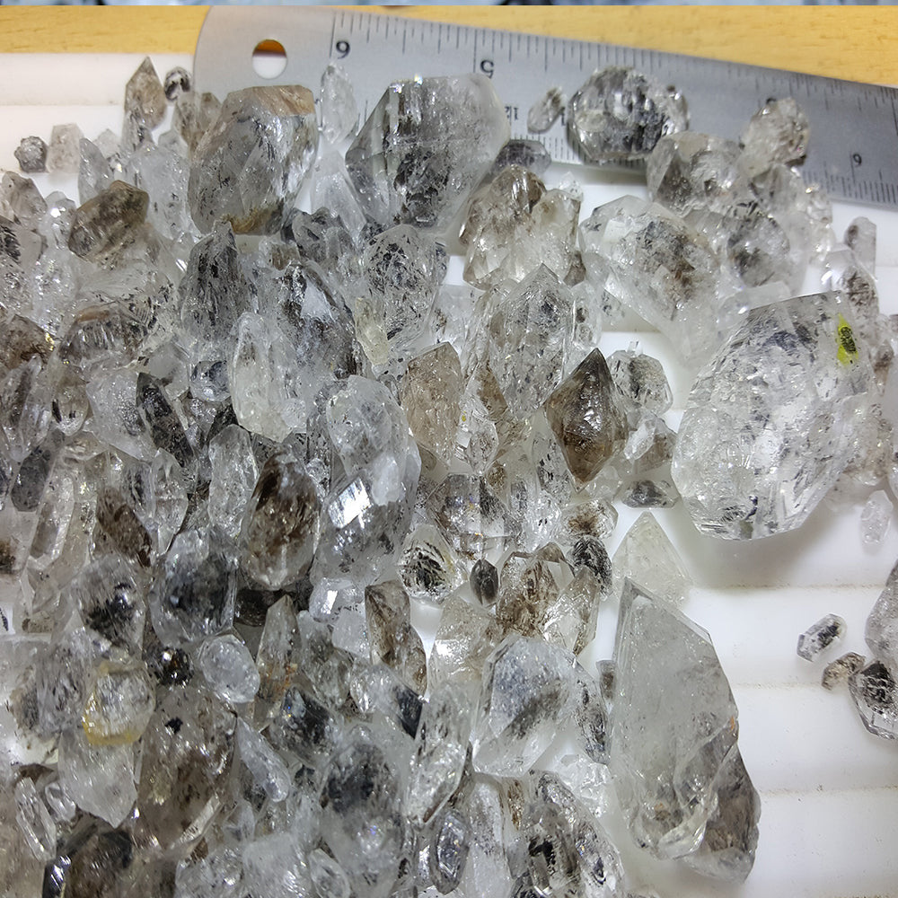 Quartz with Carbon Inclusion - herkimer Diamond 5