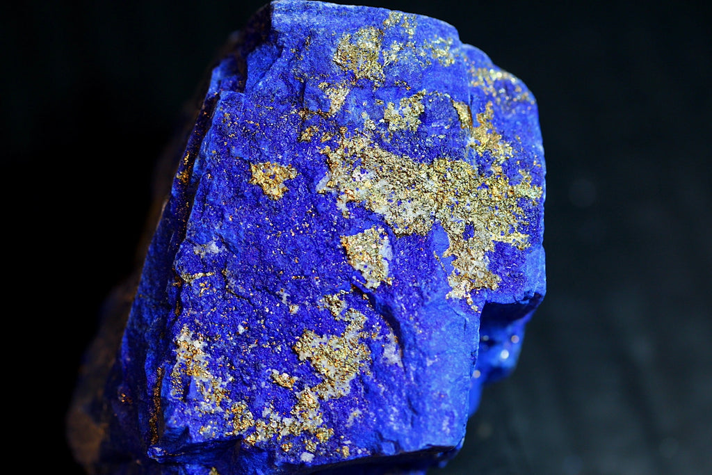 279g Maden-4 Rough Lapis Lazuli Specimen With Chalcopyrite, Afghanistan