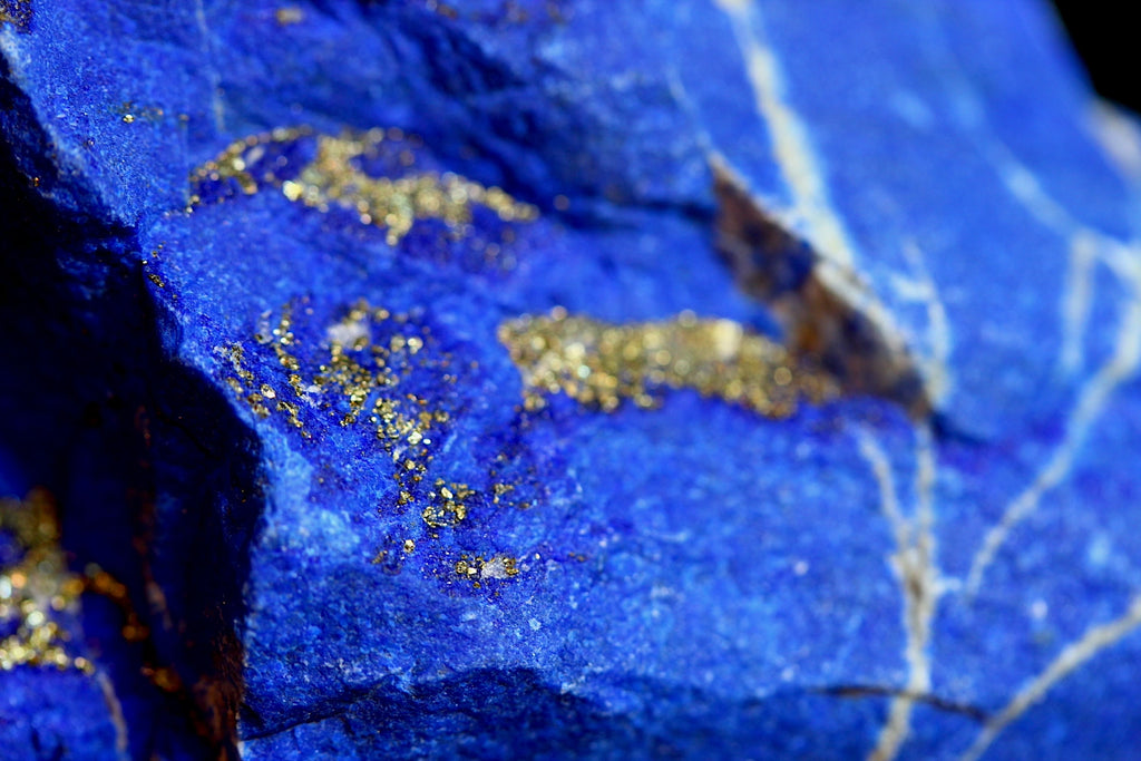 279g Maden-4 Rough Lapis Lazuli Specimen With Chalcopyrite, Afghanistan