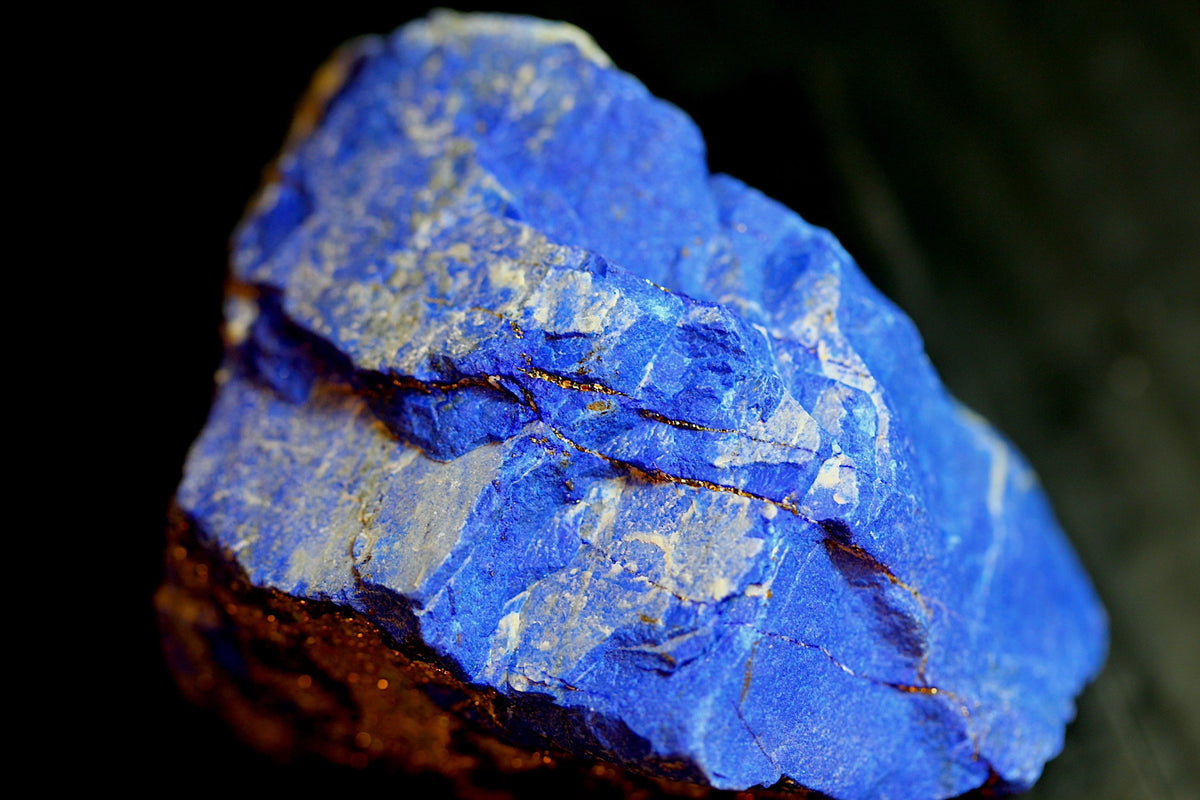 279g Maden-4 Rough Lapis Lazuli Specimen With Chalcopyrite, Afghanistan