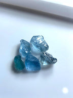 22 Carats Rare Santa Maria Rough Aquamarine – Faceting Beginners Parcel