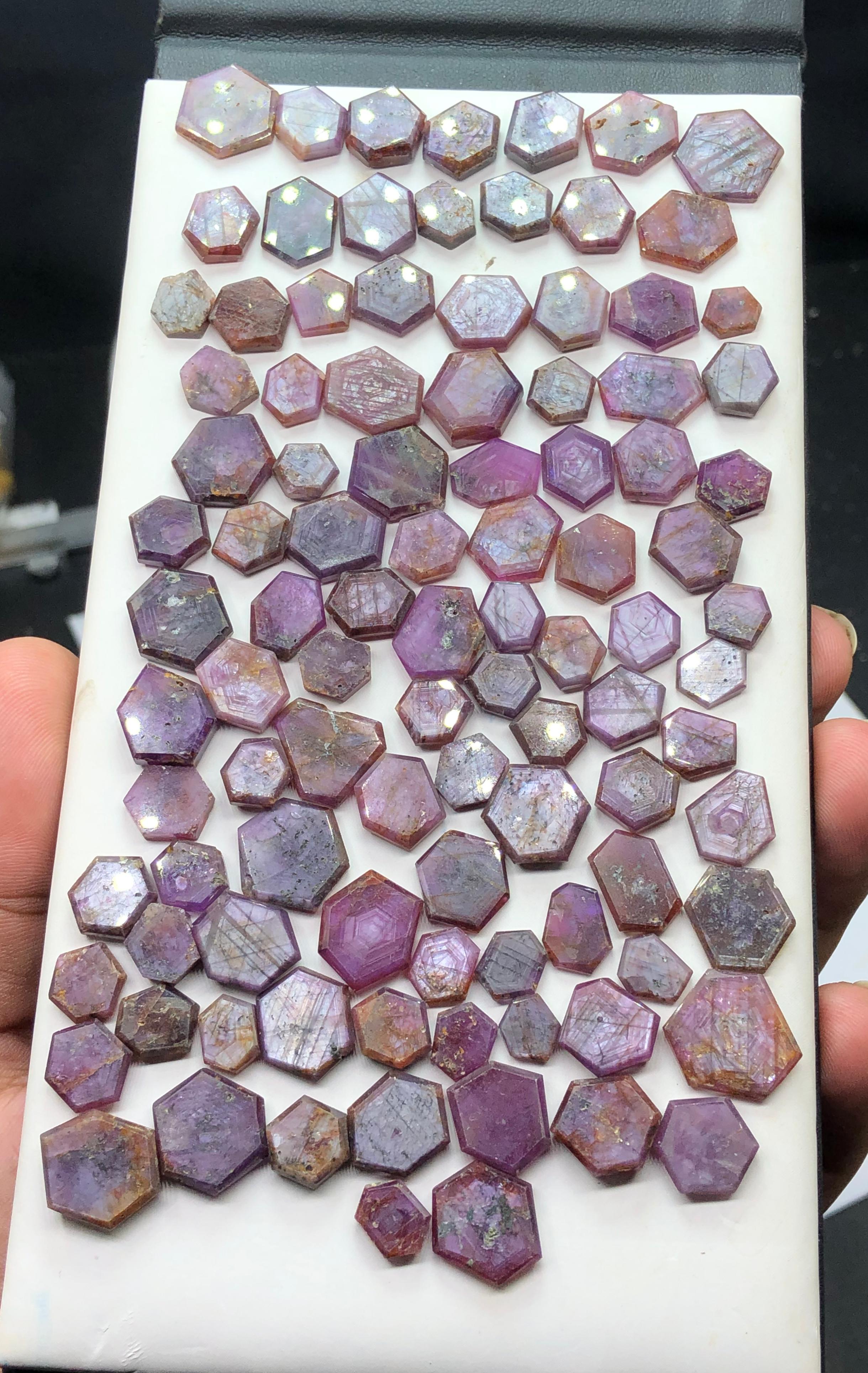 Check Out The Beauty Of This Natural Rubies Slice