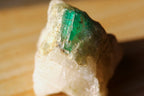 38.3 Grams Vivid Green Swat Emerald Crystal on Calcite- Pakistan