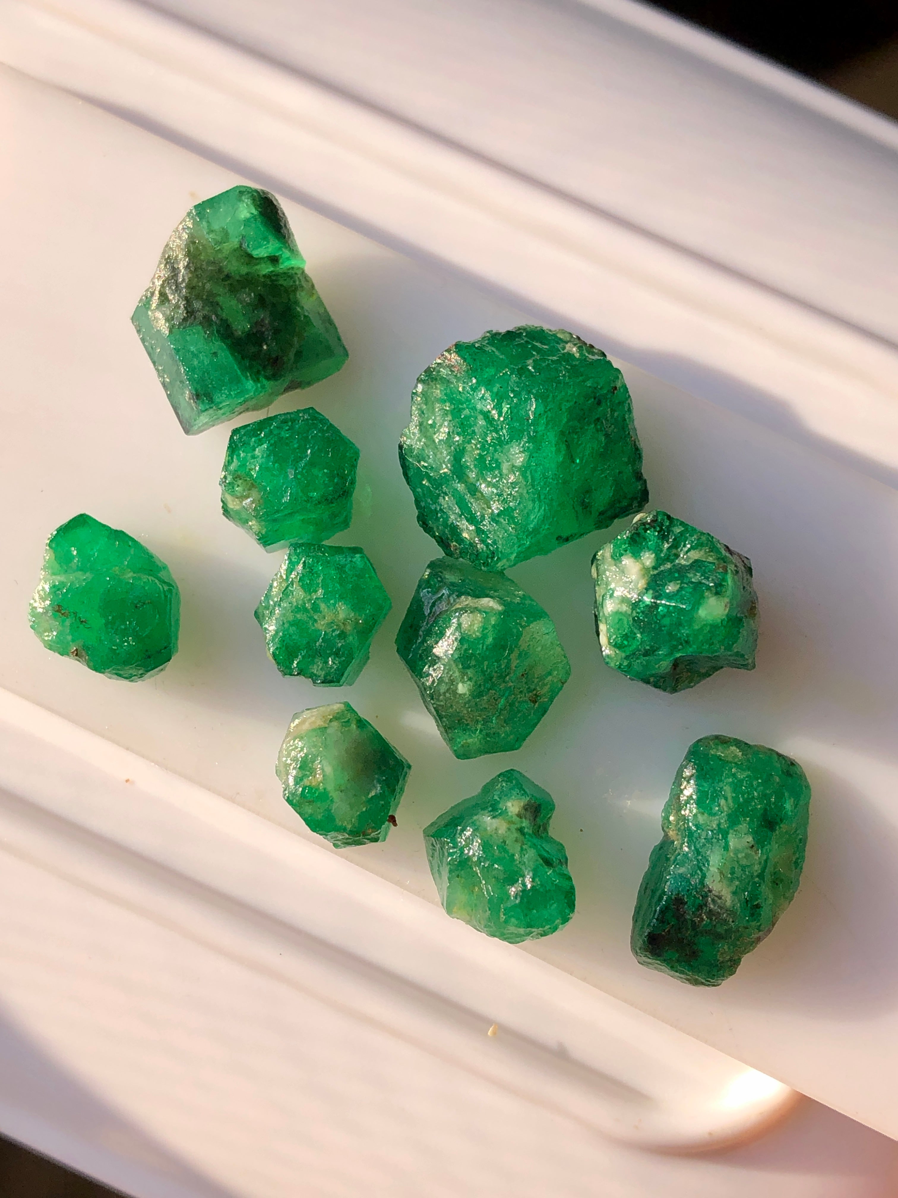 Vivid Green Swat Emeralds Lot