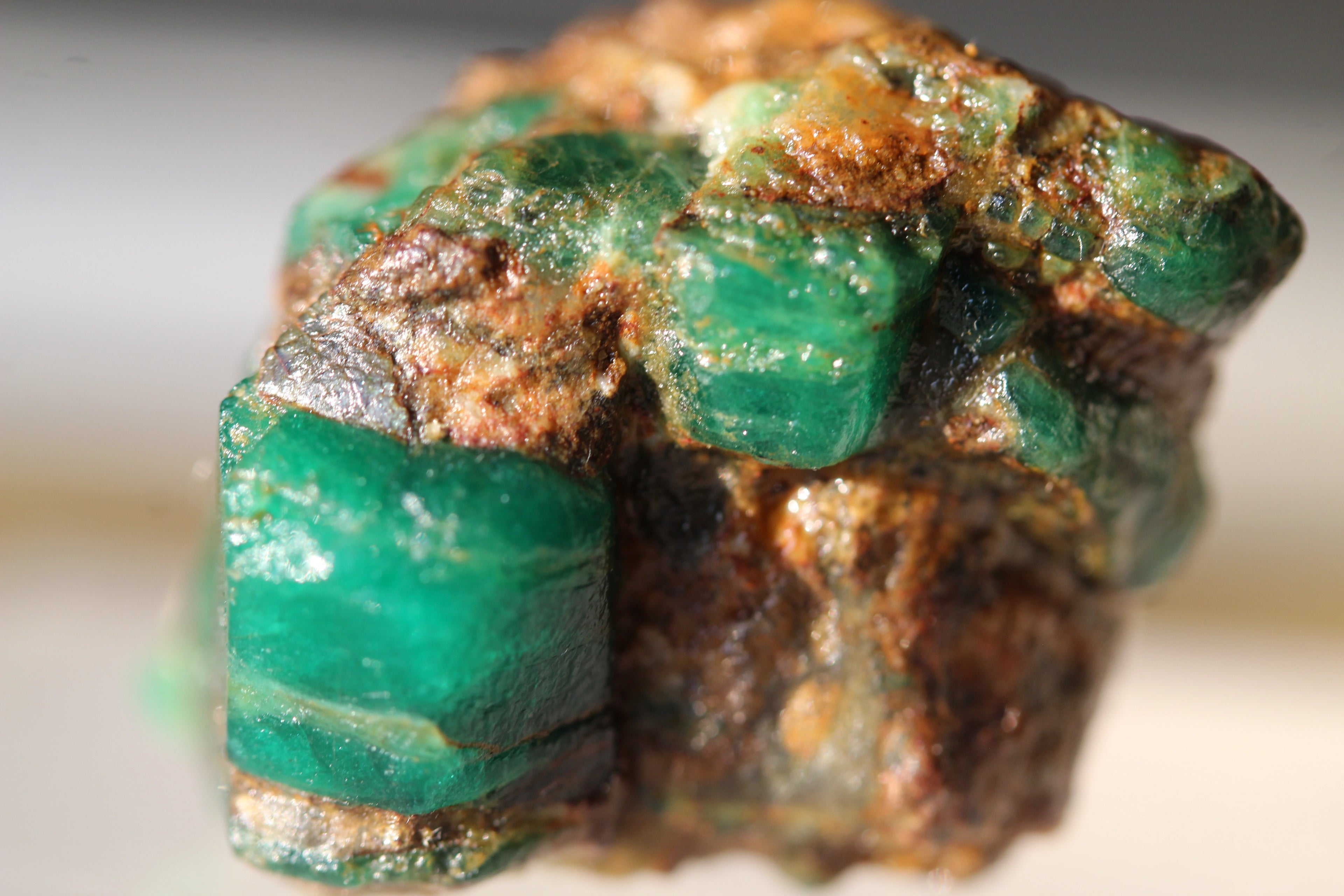 13.63 grams Vivid Green Emerald Crystals from Swat Pakistan