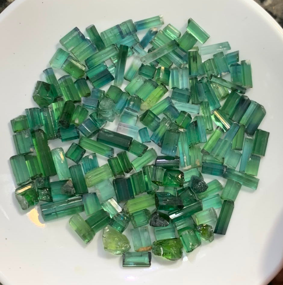 40 gram lot of Raw Tourmaline Crystals
