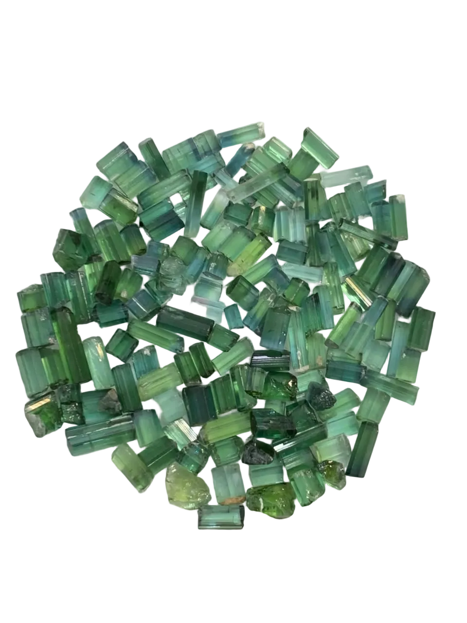 40 Grams Natural Rough Tourmaline Crystals – Green & Indicolite, Afghanistan