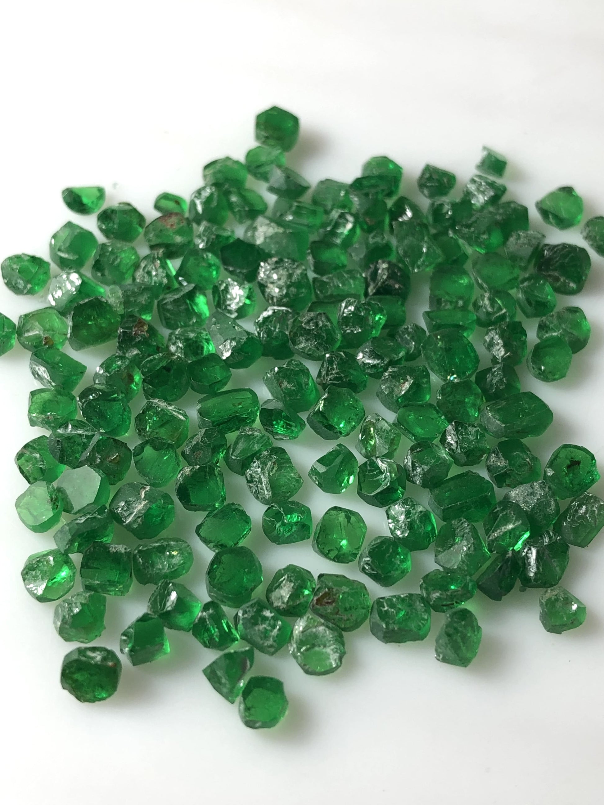 Rough tsavorite garnet for sale
