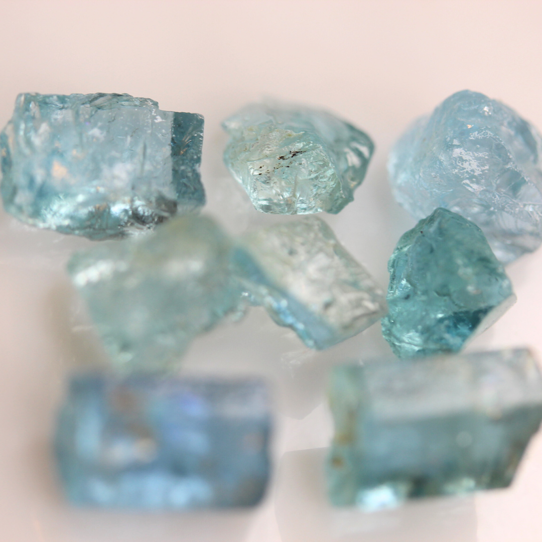 Brilliance Raw Aquamarine Stones for Faceting