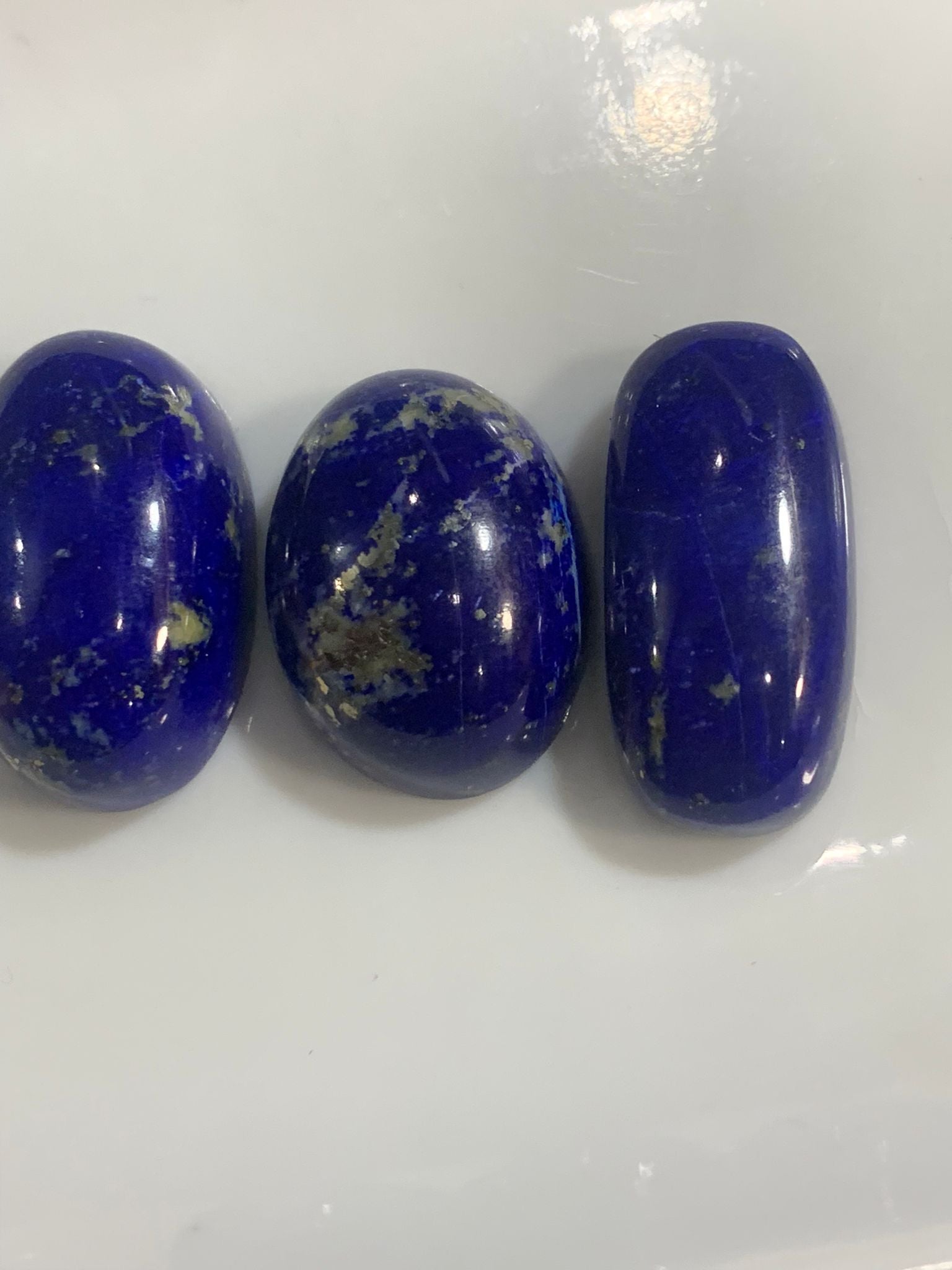 Natural lapis lazuli cabochons  75.65ct