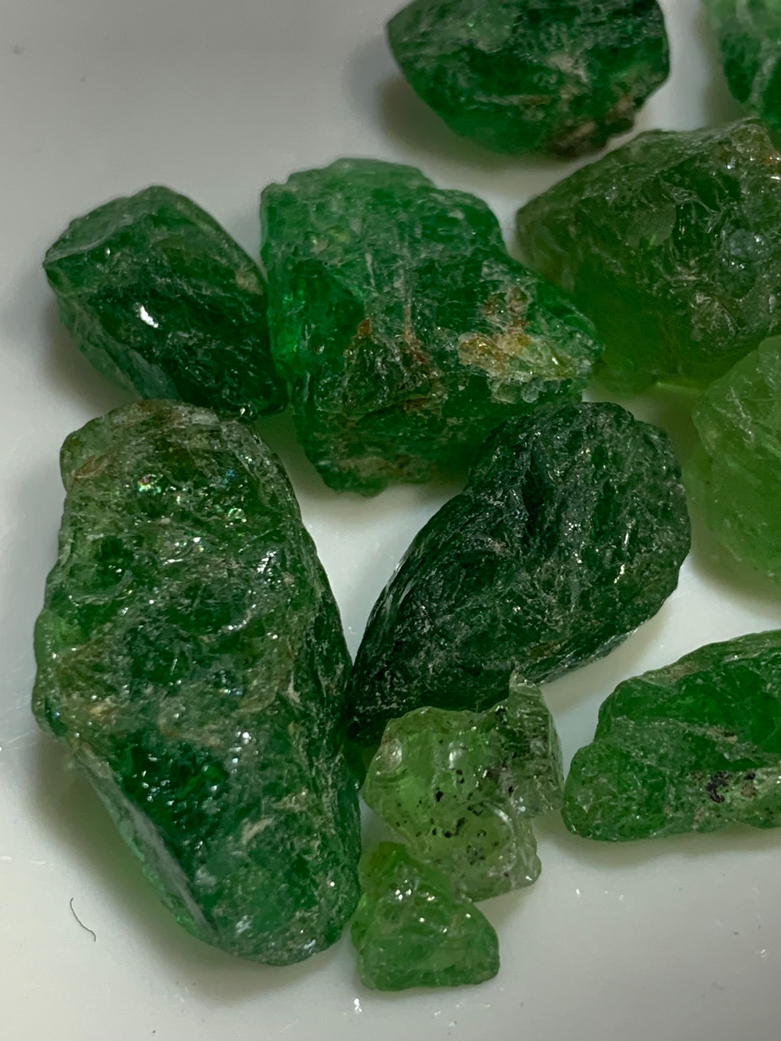133 Carat Rough Tasovrite Garnets for Lapidary Work