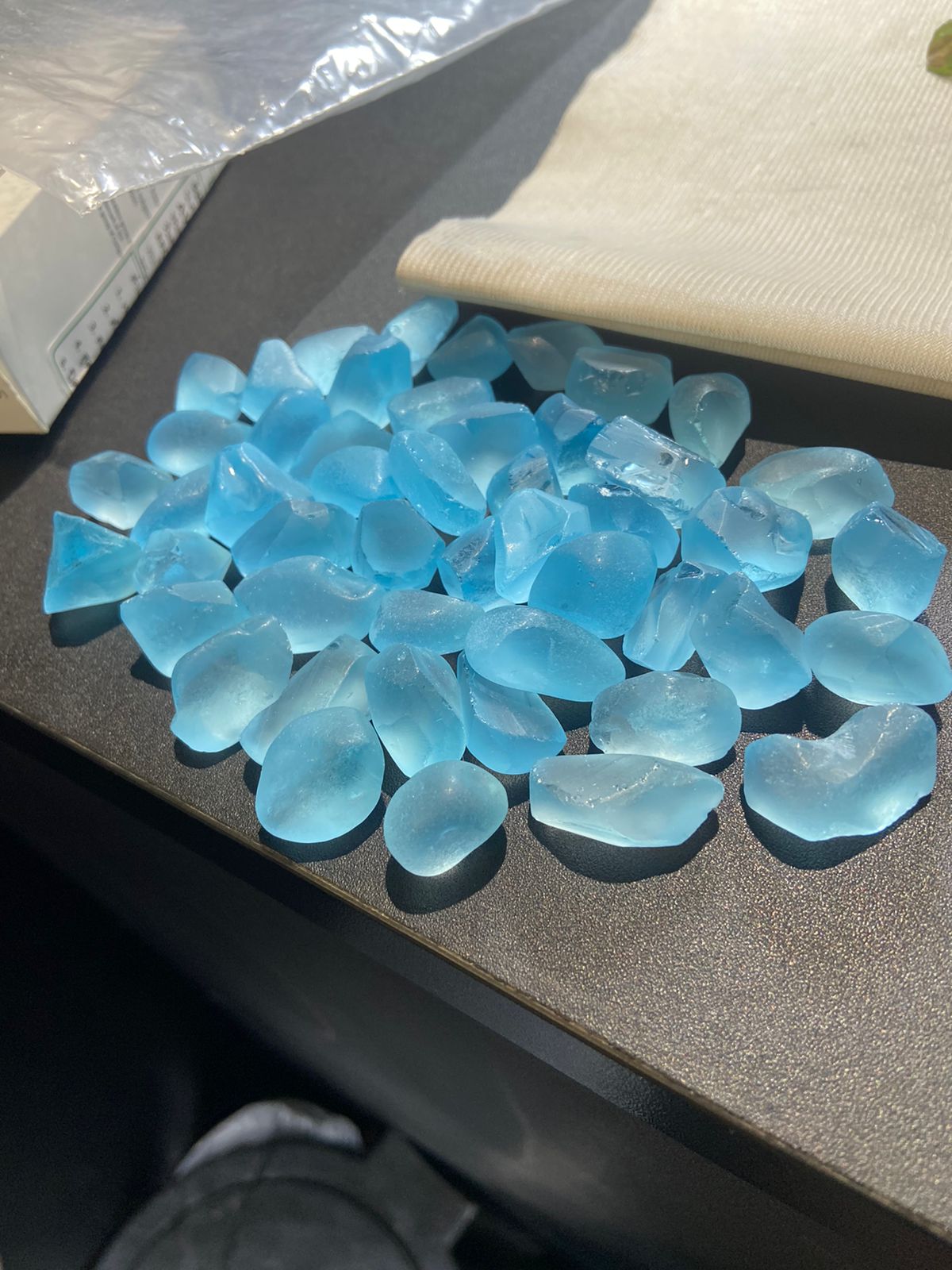 Facet Grade Raw Topaz Deals | Swiss Blue Topaz Rough Stones for Faceting