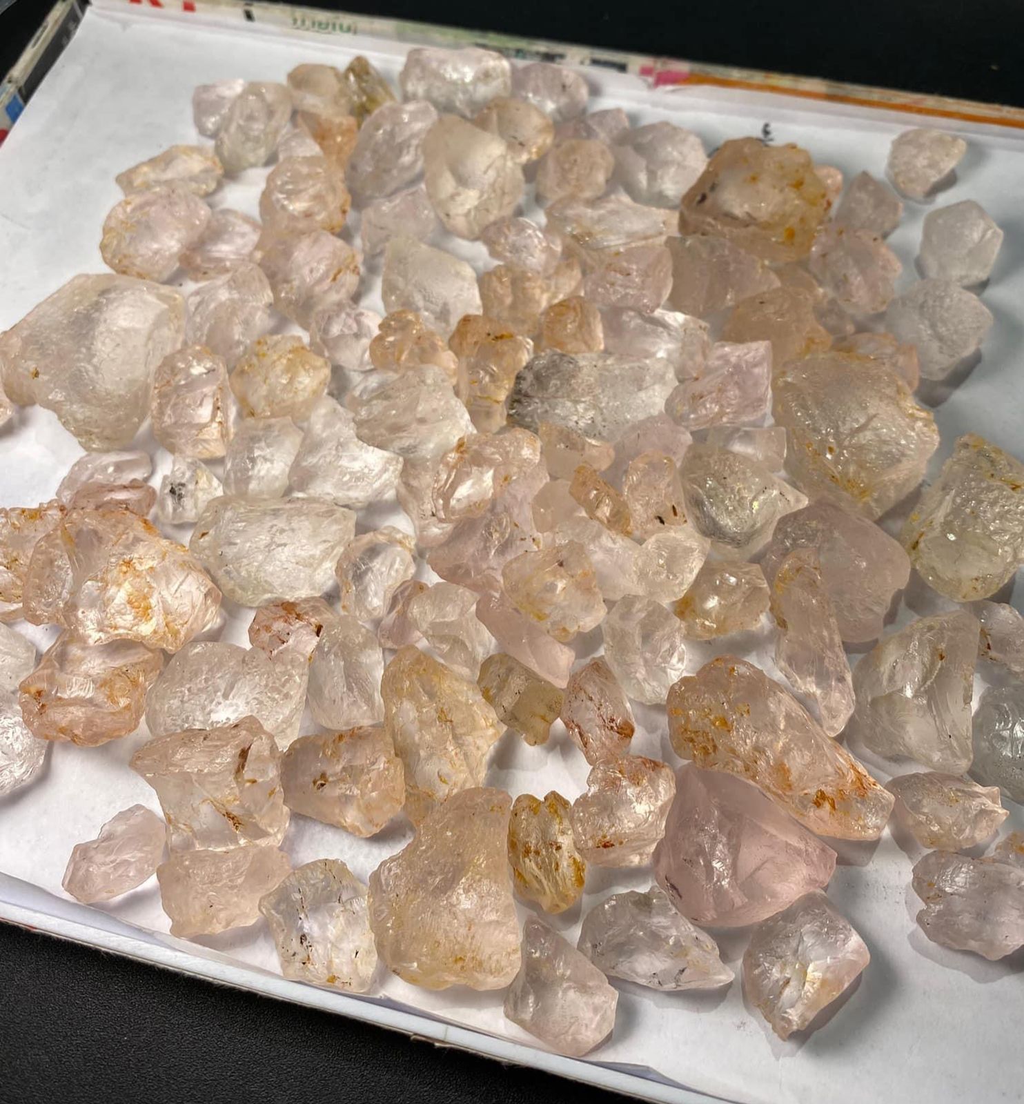 500 grams Natural Rough Morganite for Faceting / Lapidary Artists
