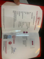 Pair of Natural Afghan Rubies Gemstones