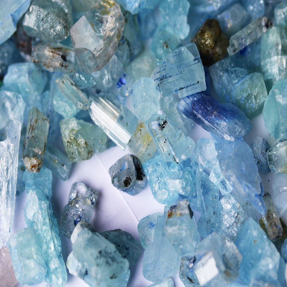 100 Grams Raw Aquamarine Crystals- Top-Selling Aquamarine Rough