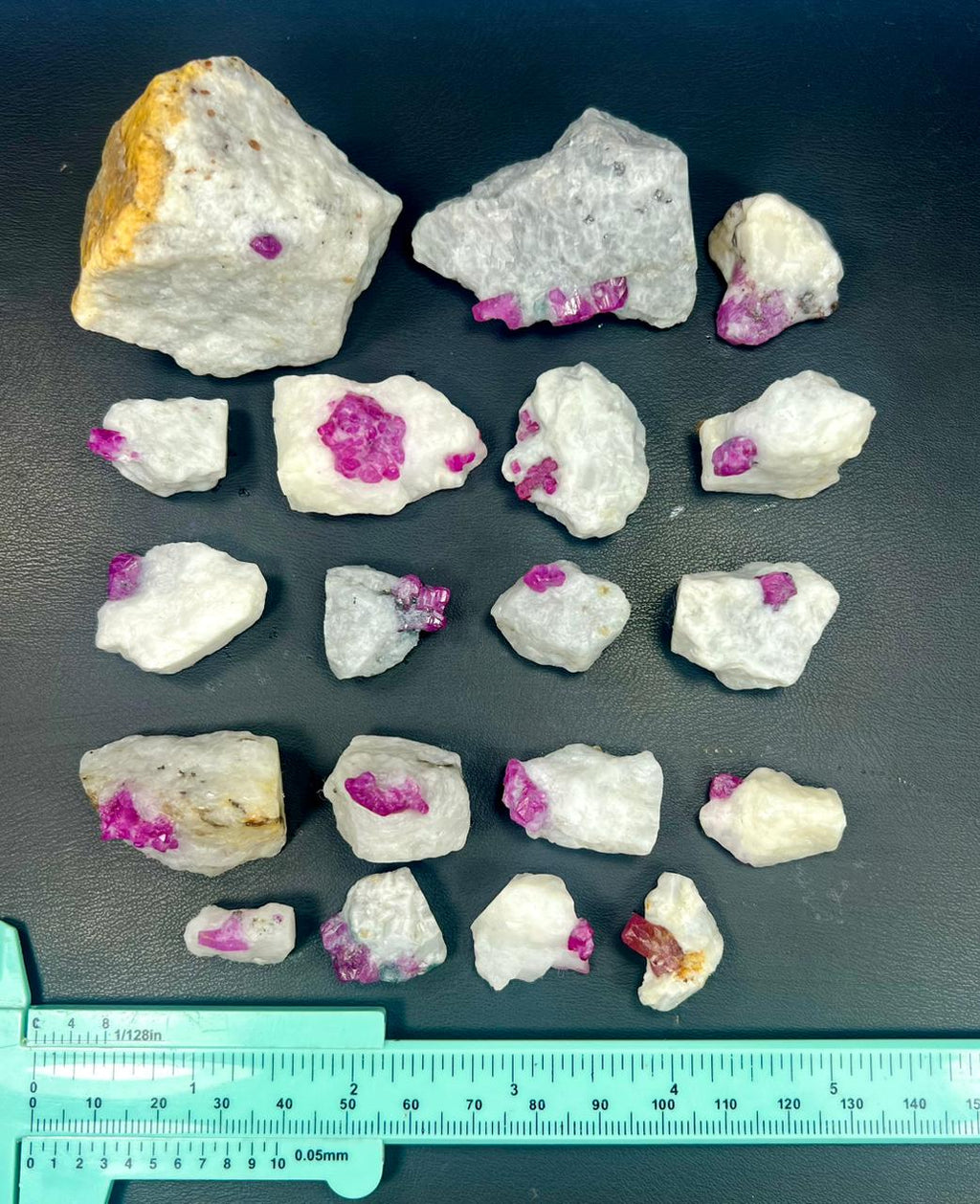 350 Grams Natural Afghan Rubies Specimens on Matrix Lot
