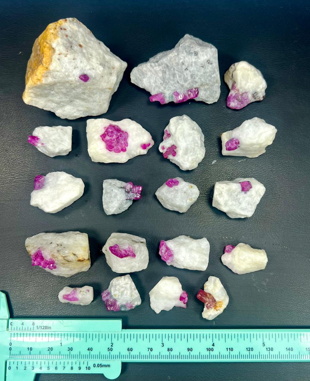 350 Grams Natural Afghan Rubies Specimens on Matrix Lot
