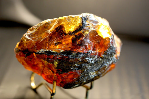 74g Raw Burmese Amber Specimen — Natural Fossil Resin, Myanmar Origin