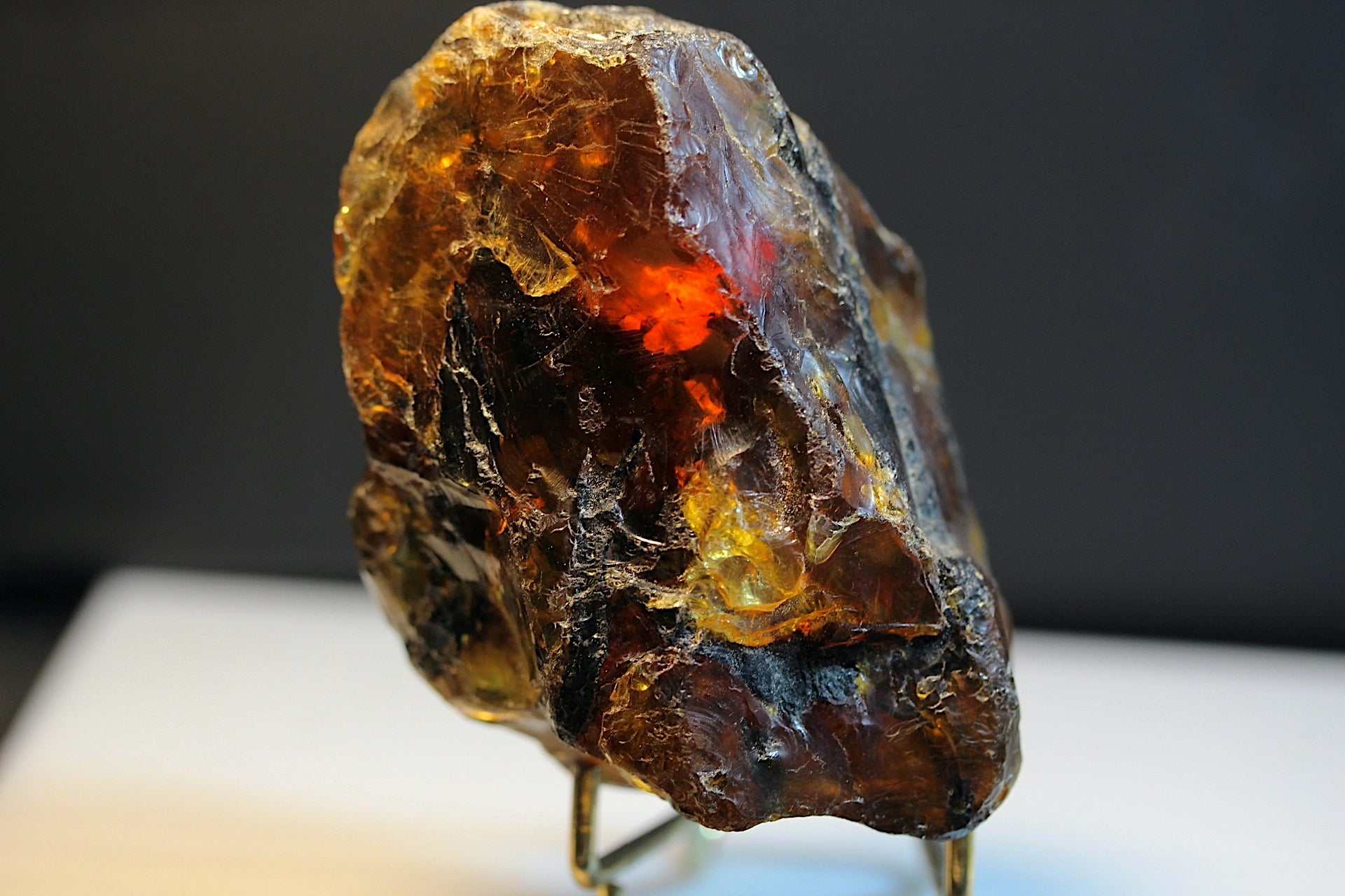 74g Raw Burmese Amber Specimen — Natural Fossil Resin, Myanmar Origin
