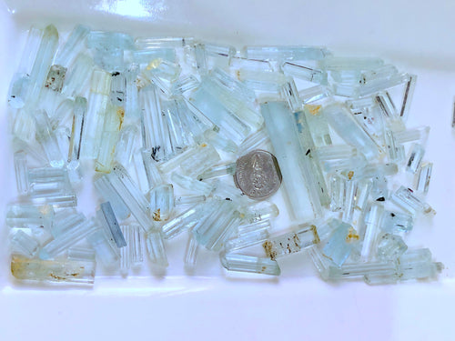 116 grams Goshenite Aquamarine Crystal Parcel