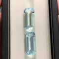 Buy Loose Aquamarine Stone pair for making Aquamarine Earrings