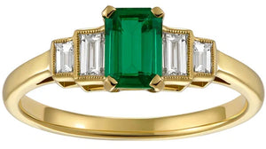 Art Deco Emerald ring