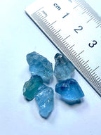 22 Carats Rare Santa Maria Rough Aquamarine – Faceting Beginners Parcel