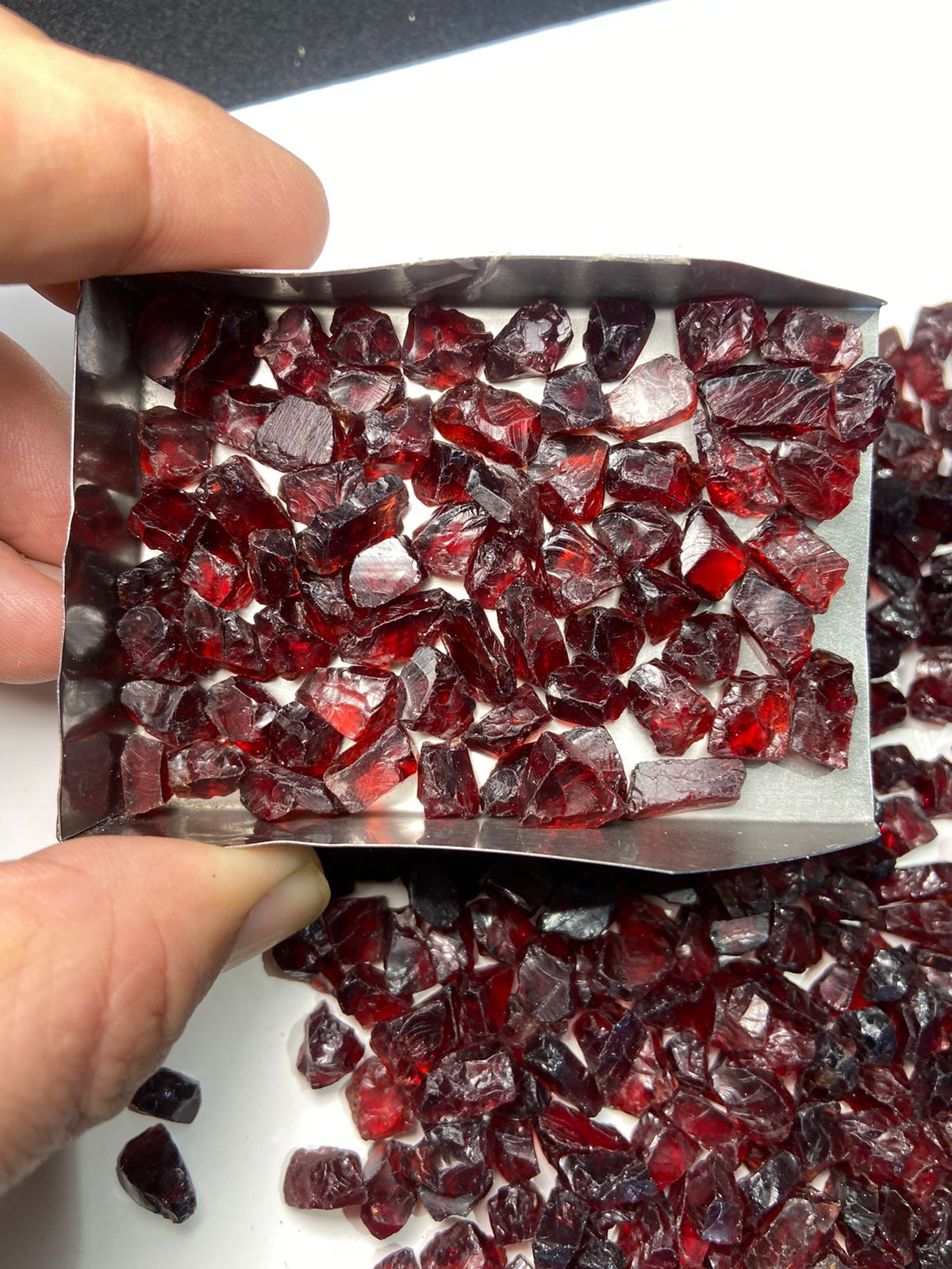 Facet Rough  Almadine Garnets for Faceting