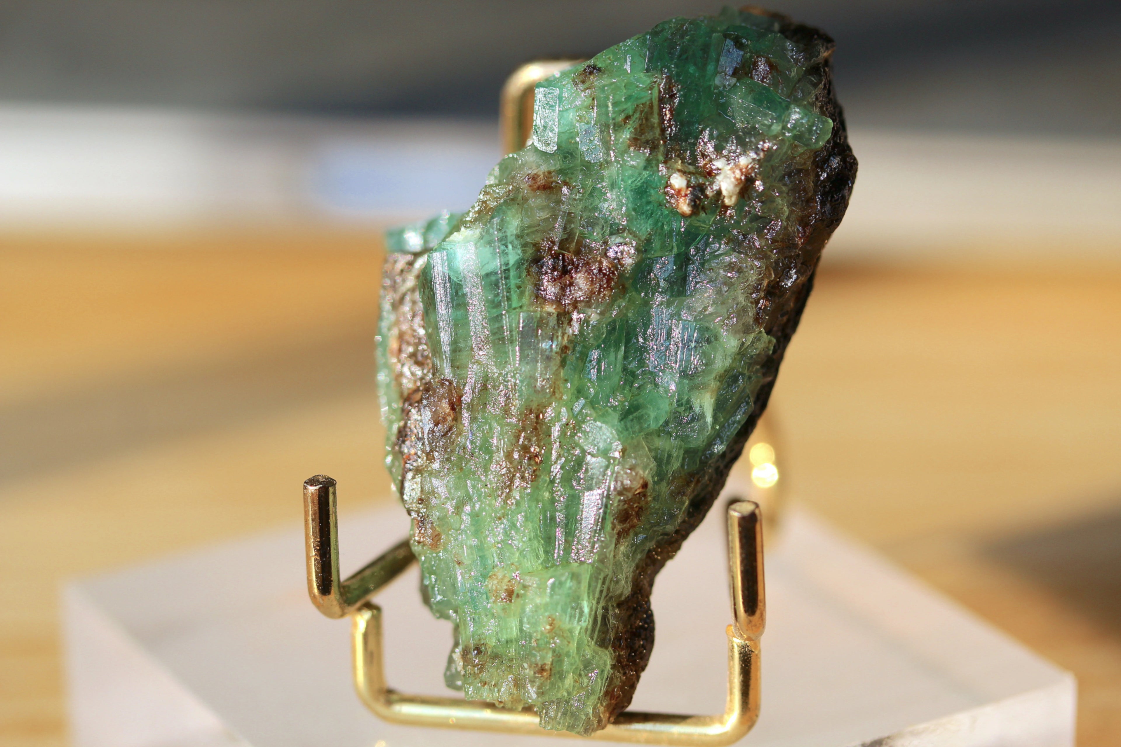 51 Grams Rare Emerald Multiple Intergrown Prismatic Crystals - Chitral Pakistan