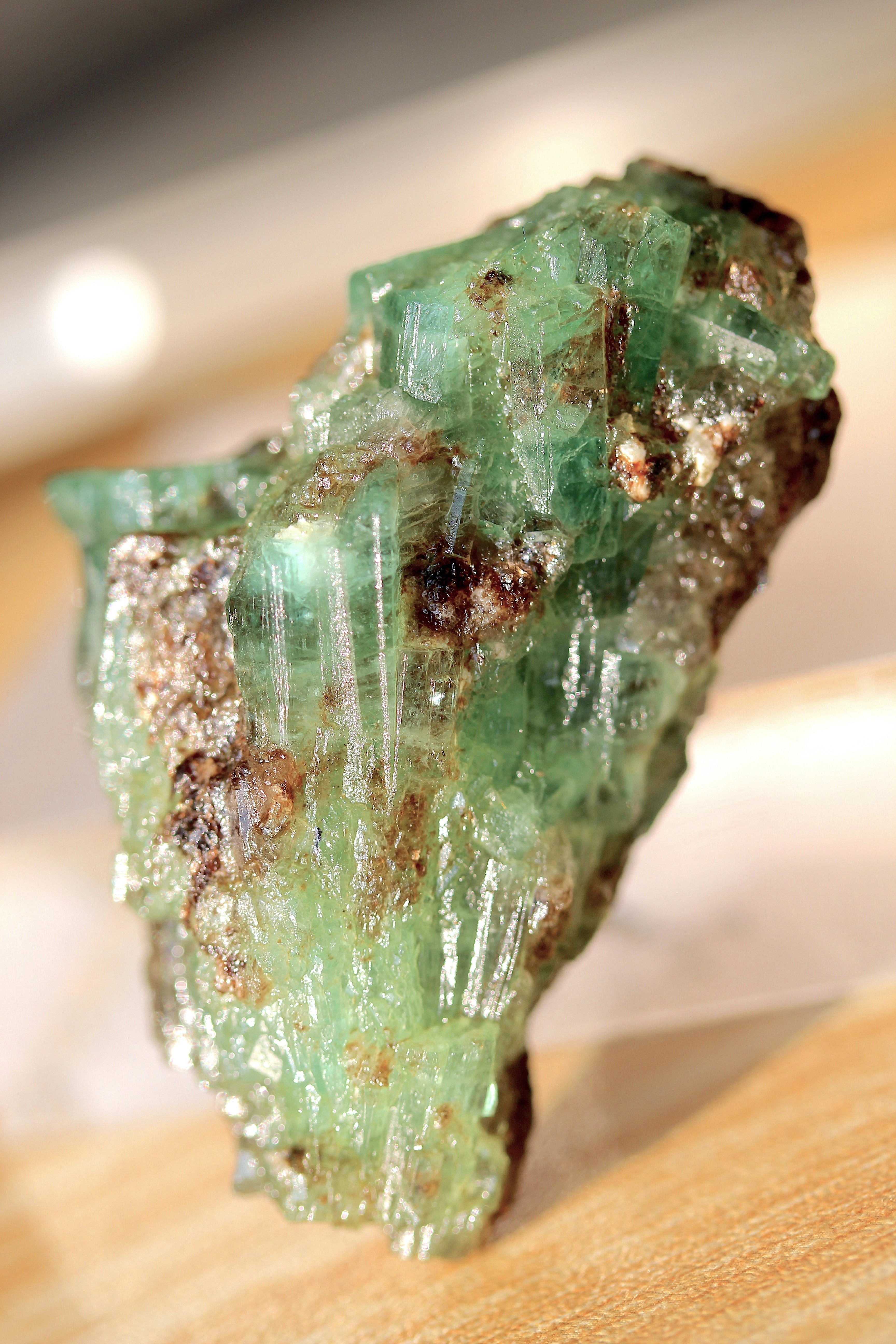 51 Grams Rare Emerald Multiple Intergrown Prismatic Crystals - Chitral Pakistan