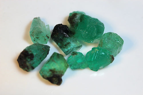 Rough Chitral Emeralds Bluish Color