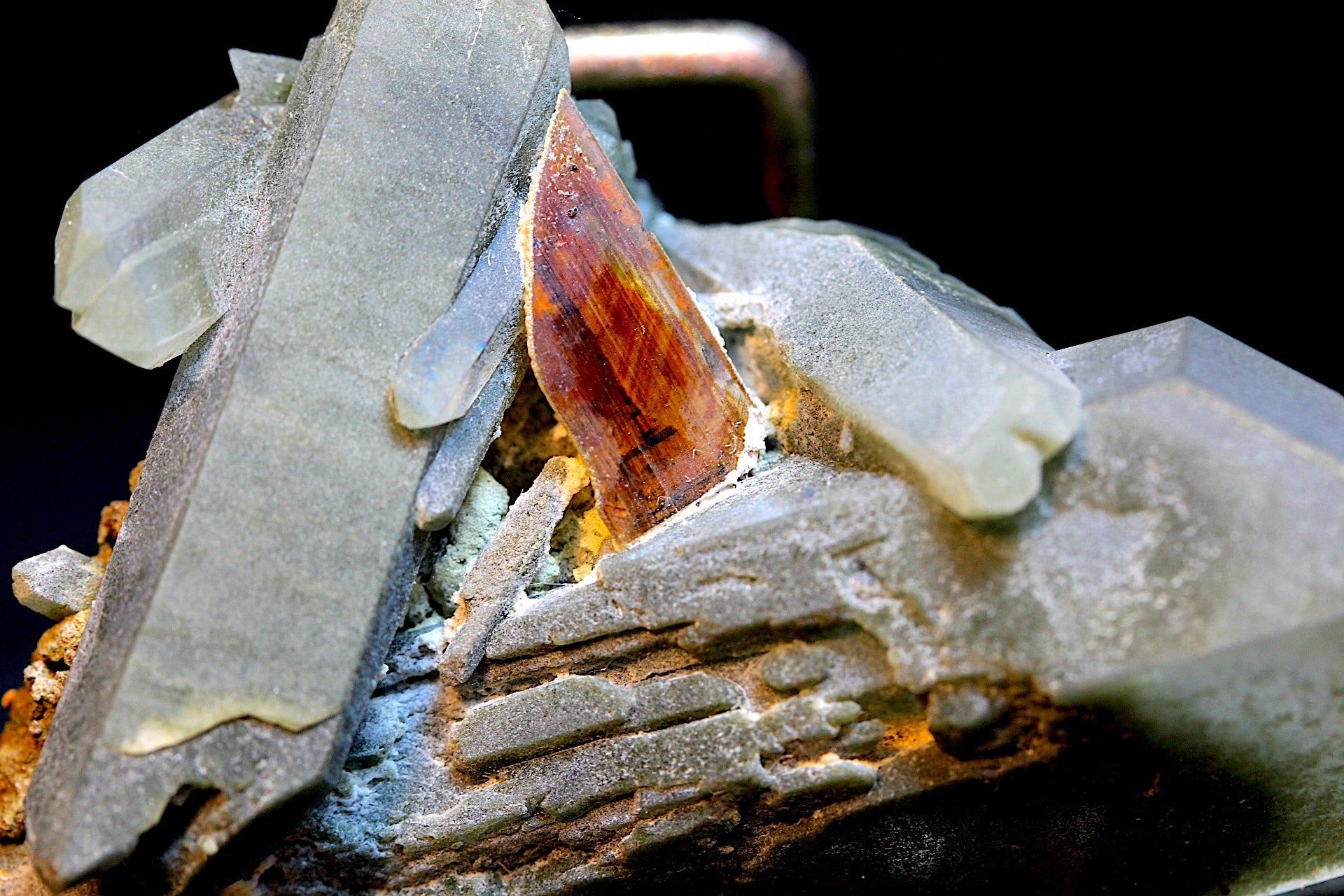 Chlorite Quartz with Brookite on Matrix 