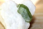 Rare Chrome Diopside Crystal on Calcite