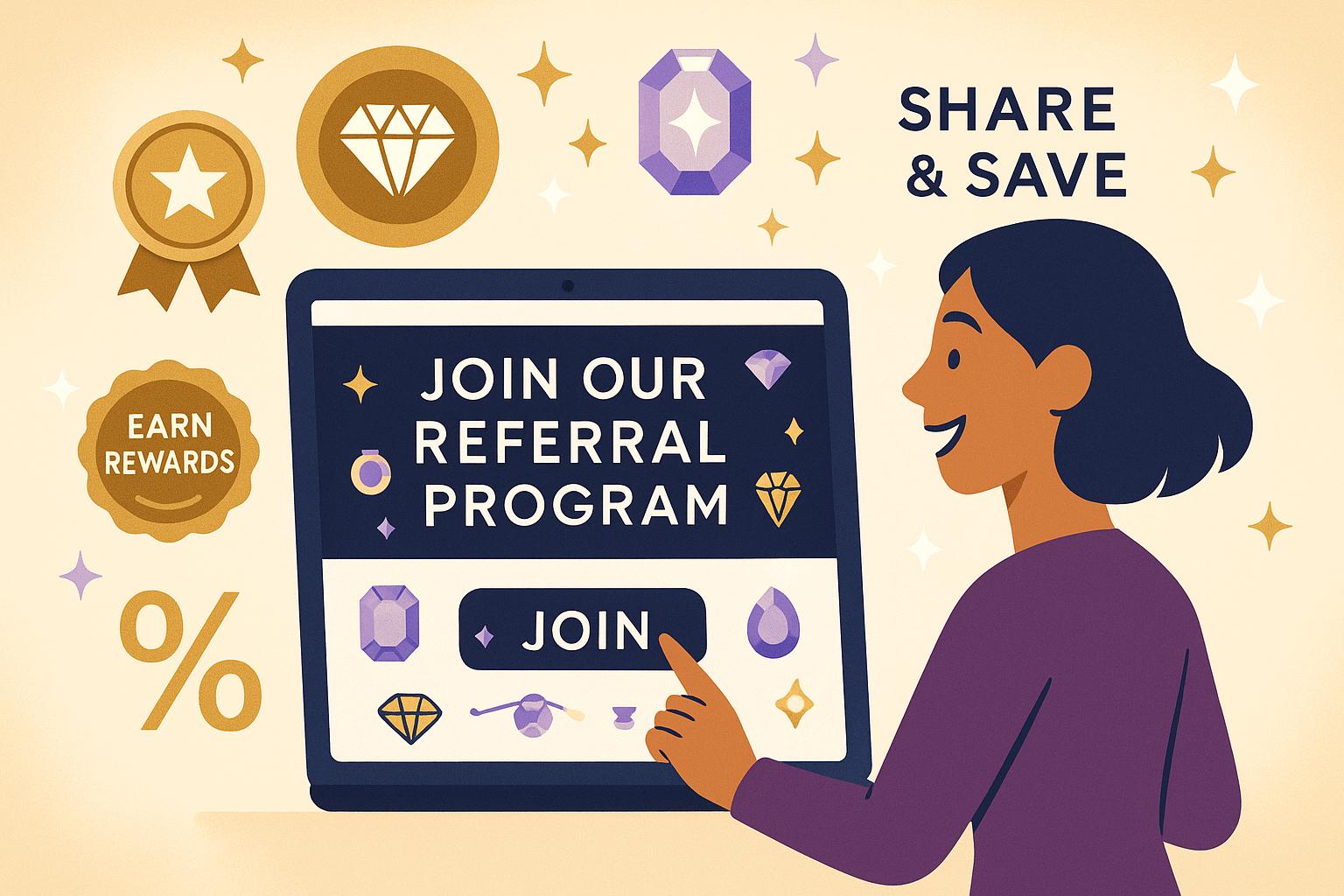 Create image of joining referral program on our store 