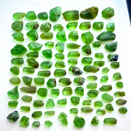 270 Grams Raw Peridot Crystal Lot – Supat Valley, Pakistan