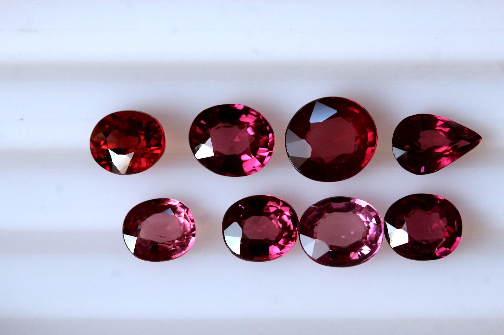 Design January birthstone from Loose Garnet Gems lot