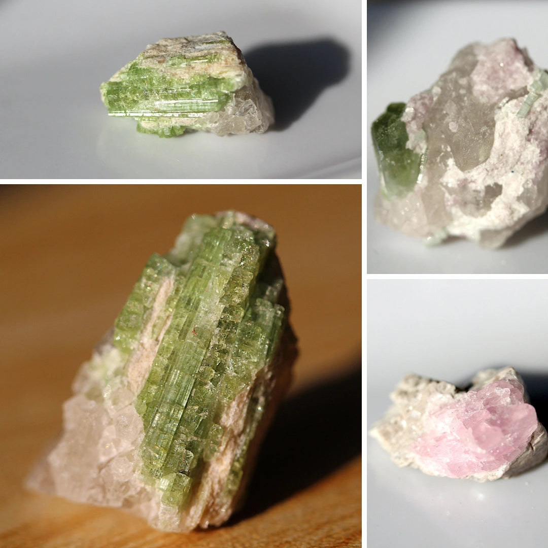 You May Like This Green Pink Tourmaline Crystals