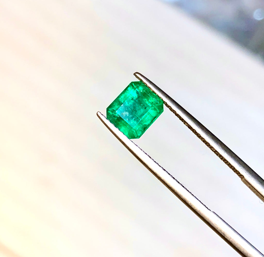 green emerald loose stone for jewelry making